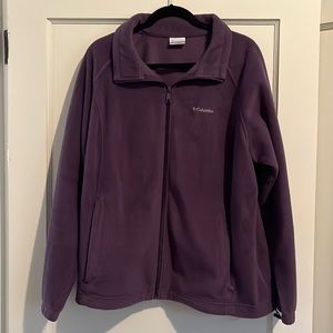 Purple Columbia Fleece Jacket. Size 2X